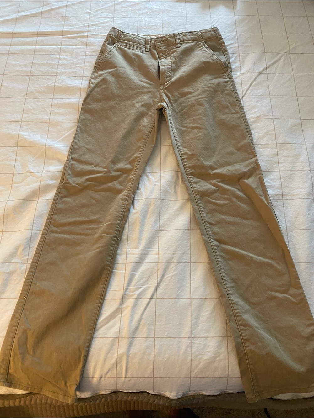 Kids Khaki Straight-Leg Uniform Pants